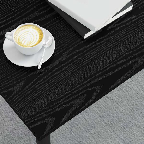 Couchtisch Schwarz Eichen-Optik 100 x 50 x 45 cm Holzwerkstoff