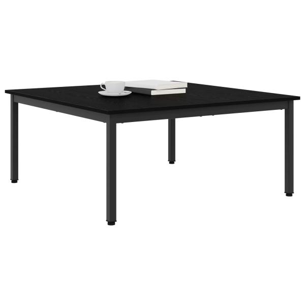 Couchtisch Schwarz Eichen-Optik 100 x 100 x 45 cm Holzwerkstoff
