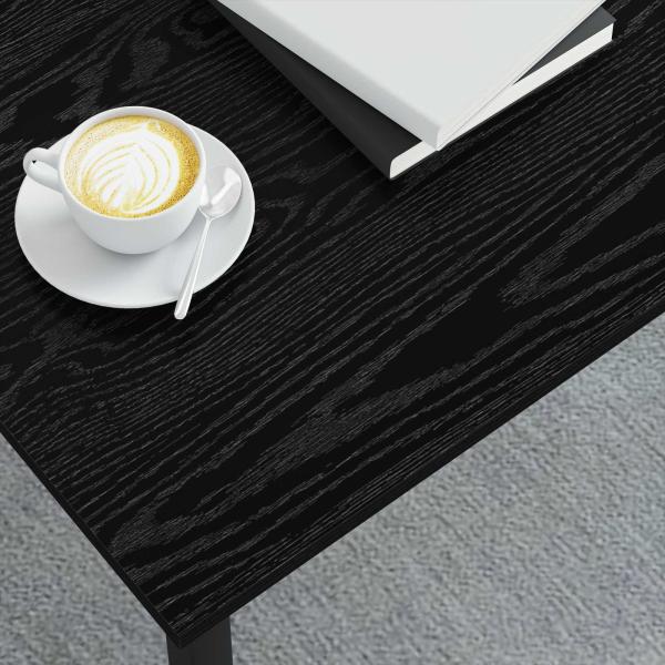 Couchtisch Schwarz Eichen-Optik 100 x 100 x 45 cm Holzwerkstoff