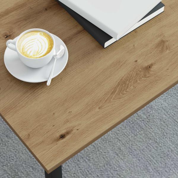 Couchtisch Kunsthandwerk Eiche 100 x 100 x 45 cm Holzwerkstoff