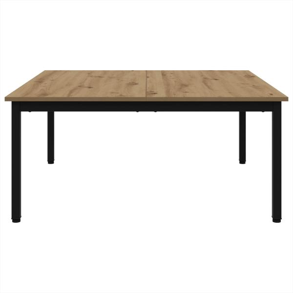 Couchtisch Kunsthandwerk Eiche 100 x 100 x 45 cm Holzwerkstoff