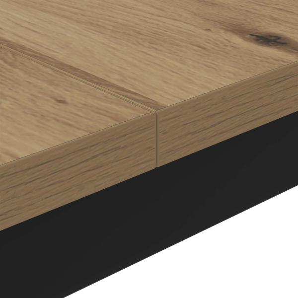 Couchtisch Kunsthandwerk Eiche 100 x 100 x 45 cm Holzwerkstoff