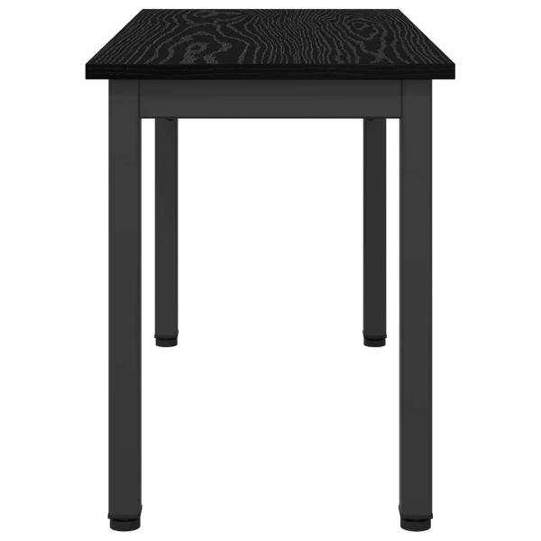 Bank Schwarz Eichen-Optik 80 x 35 x 45 cm Holzwerkstoff