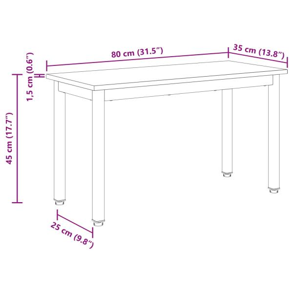 Bank Altholz 80 x 35 x 45 cm Holzwerkstoff