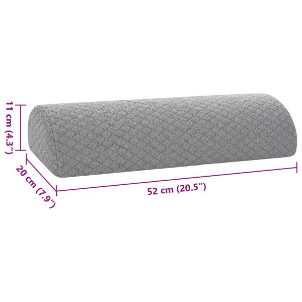 Beinkissen Geometrisch Grau 52 x 20 x 11 cm Viscoschaum