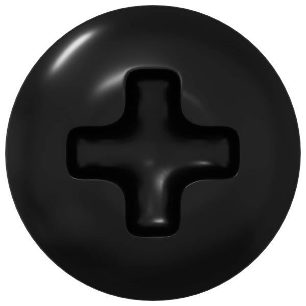 Hülsen Schrauben 8182 pcs Schwarz 9,8 x 13 mm Eisen