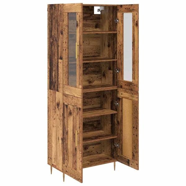 Highboard 2 pcs Altholz 69,5 x 34 x 180 cm Holzwerkstoff