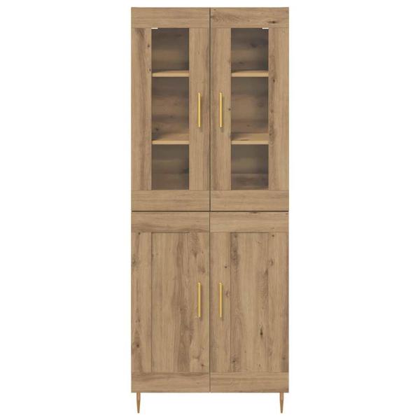 Highboard 2 pcs Artisan-Eiche 69,5 x 34 x 180 cm Holzwerkstoff