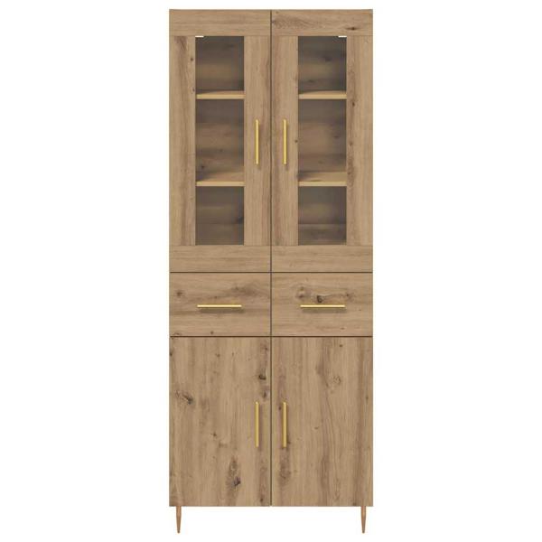 Highboard 2 pcs Artisan-Eiche 69,5 x 34 x 180 cm Holzwerkstoff