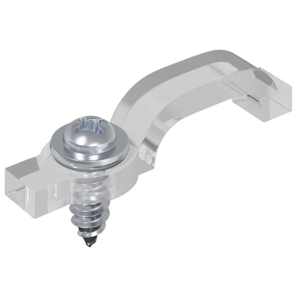 LED Streifen 4 pcs Schwarz und Transparent 510 x 0,8 x 0,3 cm