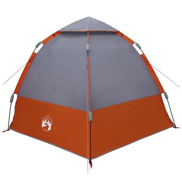 Sofort Zelt Grau und Orange 280 x 280 x 160 cm Stahl