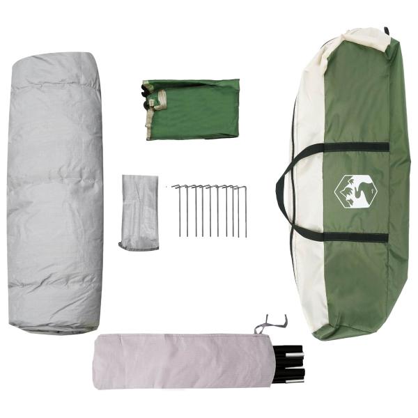 Sofort-Zelt mit Regenhaube für 3 Personen, schnell abnehmbar