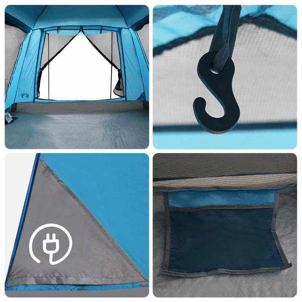 Sofort-Zelt mit Regenhaube für 3 Personen, schnell abnehmbar