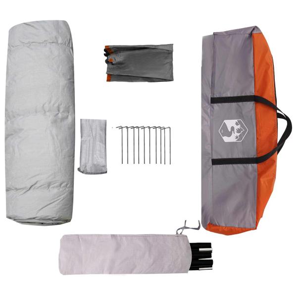 Sofort-Zelt mit Regenhaube für 3 Personen, schnell abnehmbar