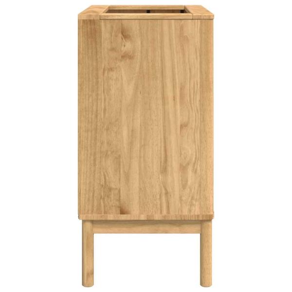 Waschbeckenschrank mit Regal FLORO Wachsbraun 60 x 40 x 80 cm