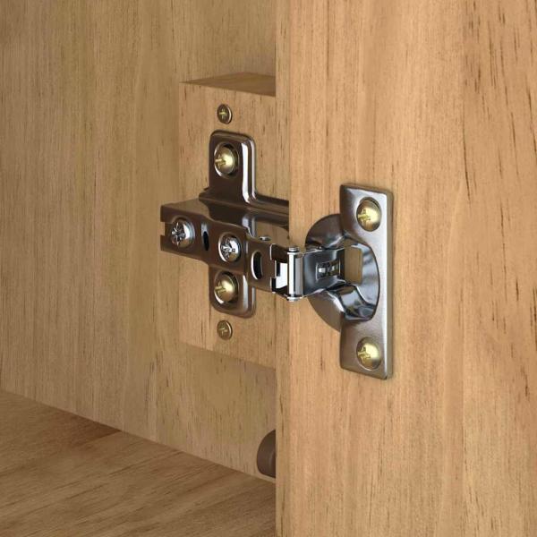 Waschbeckenschrank mit Regal FLORO Wachsbraun 60 x 40 x 80 cm