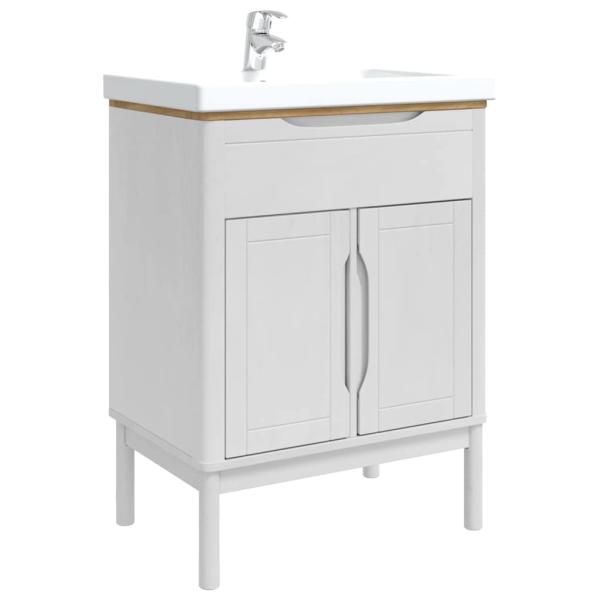 Waschbeckenschrank FLORO Weiß 60 x 40 x 80 cm