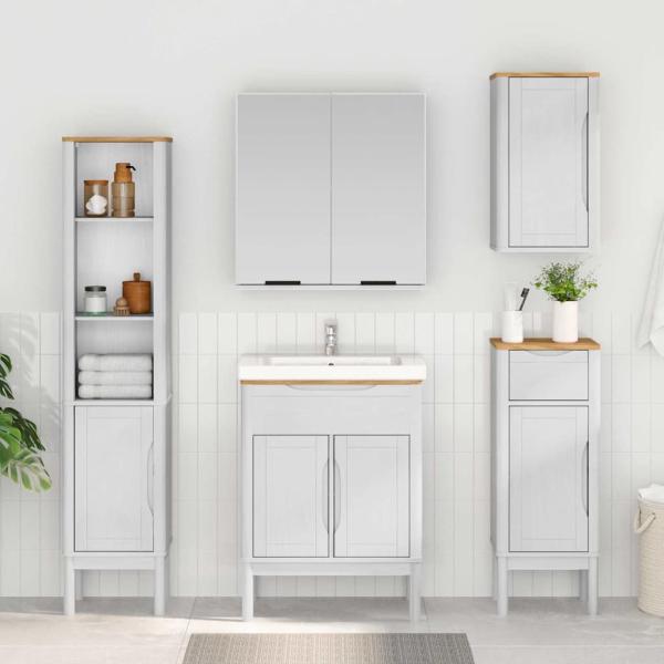 Waschbeckenschrank FLORO Weiß 60 x 40 x 80 cm