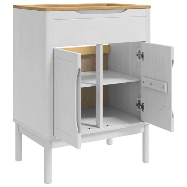 Waschbeckenschrank FLORO Weiß 60 x 40 x 80 cm
