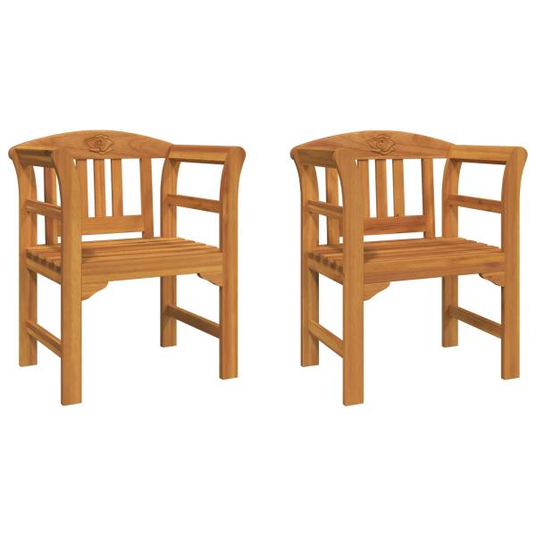 Bank Natürlicher Ölfinish 68,5 x 46 x 82,5 cm Massivholz Akazie