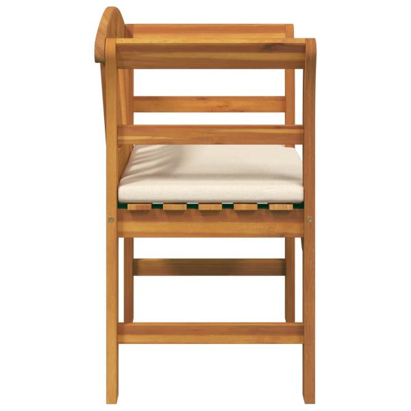 Bank Natürlicher Ölfinish 68,5 x 46 x 82,5 cm Massivholz Akazie