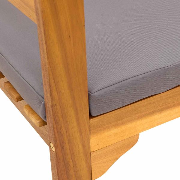 Bank Natürlicher Ölfinish 68,5 x 46 x 82,5 cm Massivholz Akazie