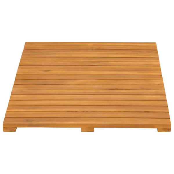 Badematte Uni Braun 60 x 40 cm Holz
