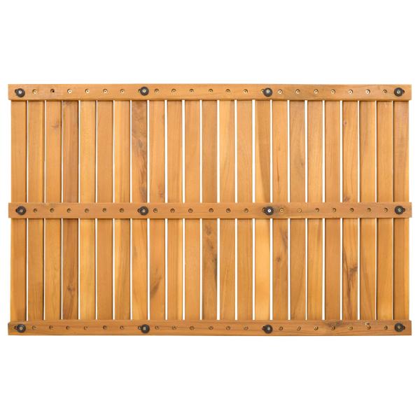 Badematte Uni Braun 80 x 50 cm Holz