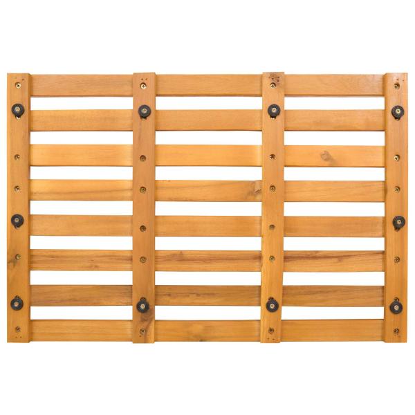 Badematte Uni Braun 100 x 53 cm Holz