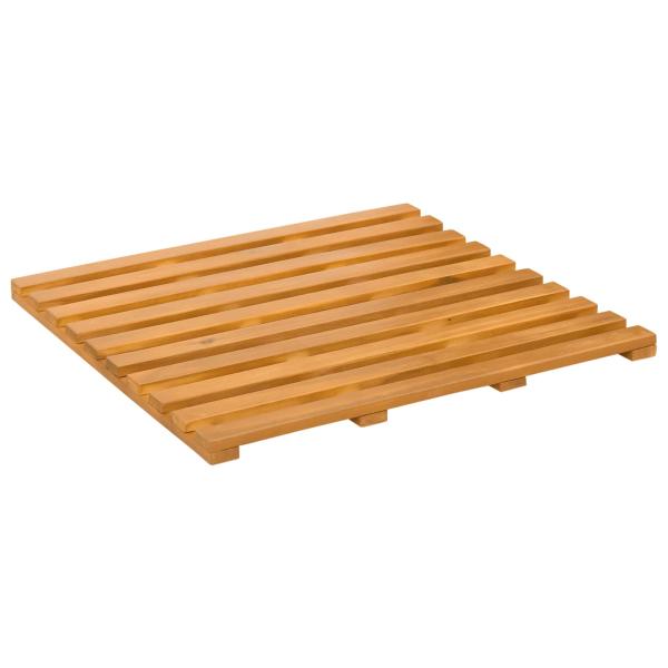 Badematte Uni Braun 100 x 53 cm Holz