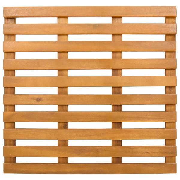 Badematte Uni Braun 100 x 53 cm Holz