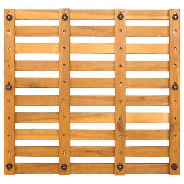 Badematte Uni Braun 100 x 53 cm Holz