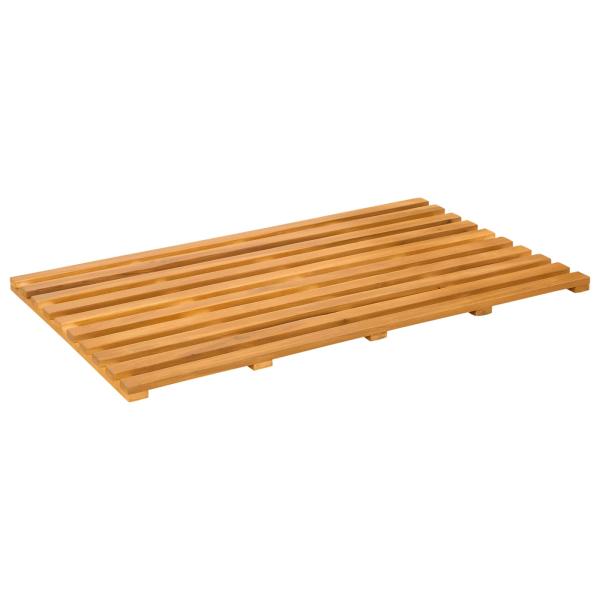 Badematte Uni Braun 100 x 53 cm Holz
