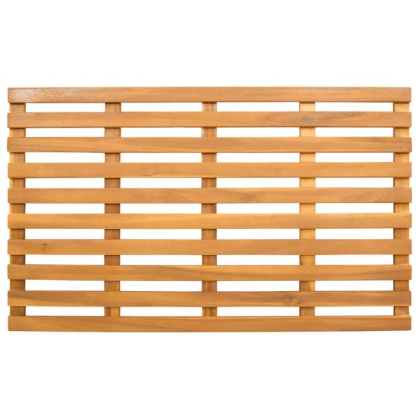 Badematte Uni Braun 100 x 53 cm Holz