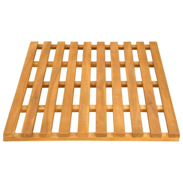 Badematte Uni Braun 100 x 53 cm Holz