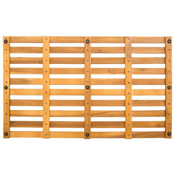 Badematte Uni Braun 100 x 53 cm Holz