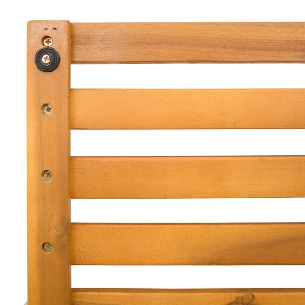 Badematte Uni Braun 100 x 53 cm Holz