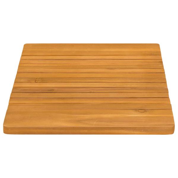 Badematte Uni Braun 59 x 40 cm Holz