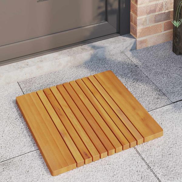 Badematte Uni Braun 59 x 40 cm Holz