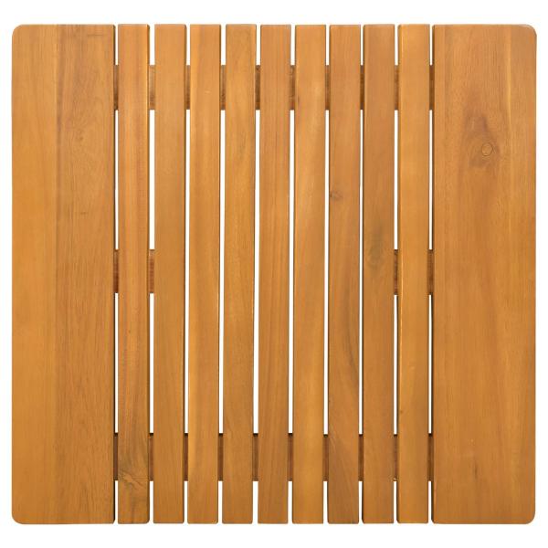 Badematte Uni Braun 59 x 40 cm Holz