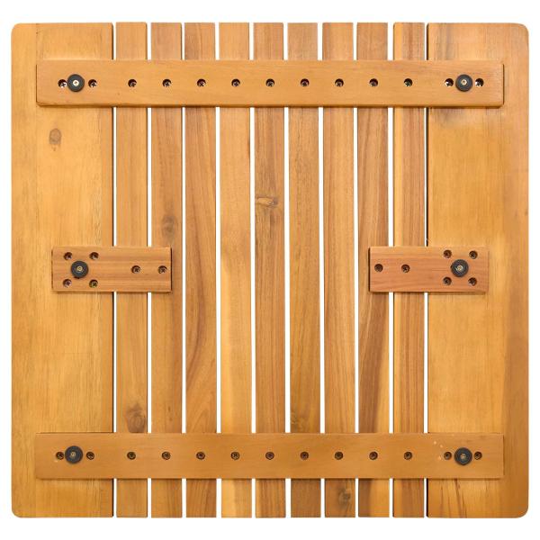 Badematte Uni Braun 59 x 40 cm Holz