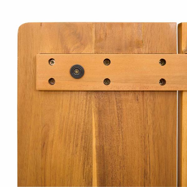 Badematte Uni Braun 100 x 55 cm Holz