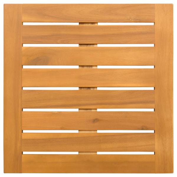 Badematte Uni Braun 50 x 50 cm Holz