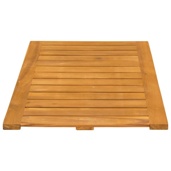 Badematte Uni Braun 80 x 50 cm Holz