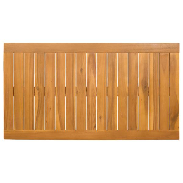 ARDEBO.de - Badematte Uni Braun 100 x 55 cm Holz