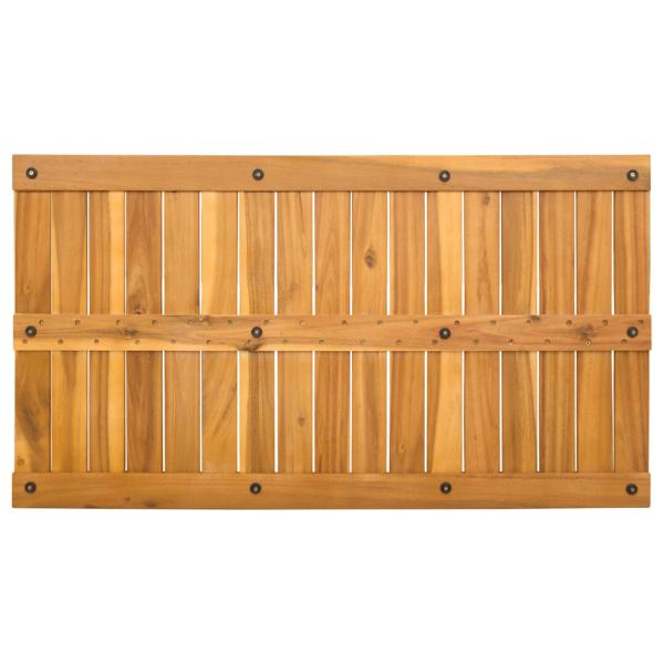 Badematte Uni Braun 100 x 55 cm Holz
