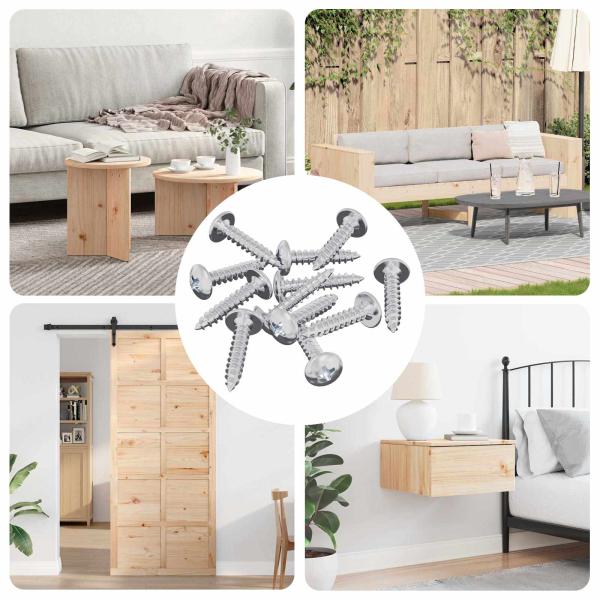 ARDEBO.de - Selbstschneidender Nagel 10976 pcs Zink-beschichtet Stahl