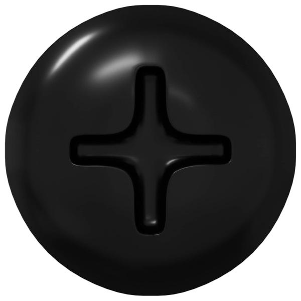 Selbstschneidender Nagel 9000 pcs Schwarz Stahl