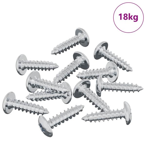 Schraube 13636 pcs Silber M4 x 16 mm Stahl