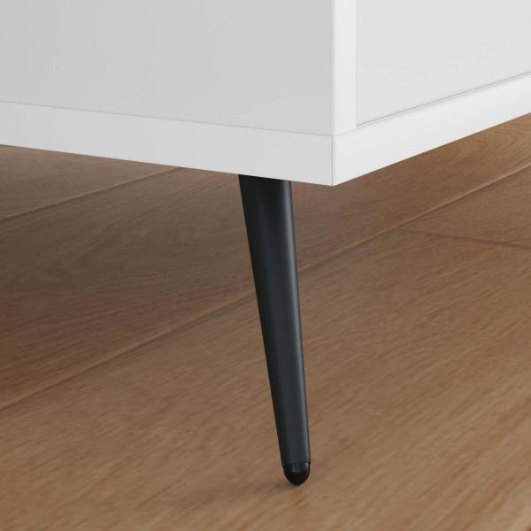 Standfüße 12 pcs Schwarz 56 x 56 x 100 mm Eisen